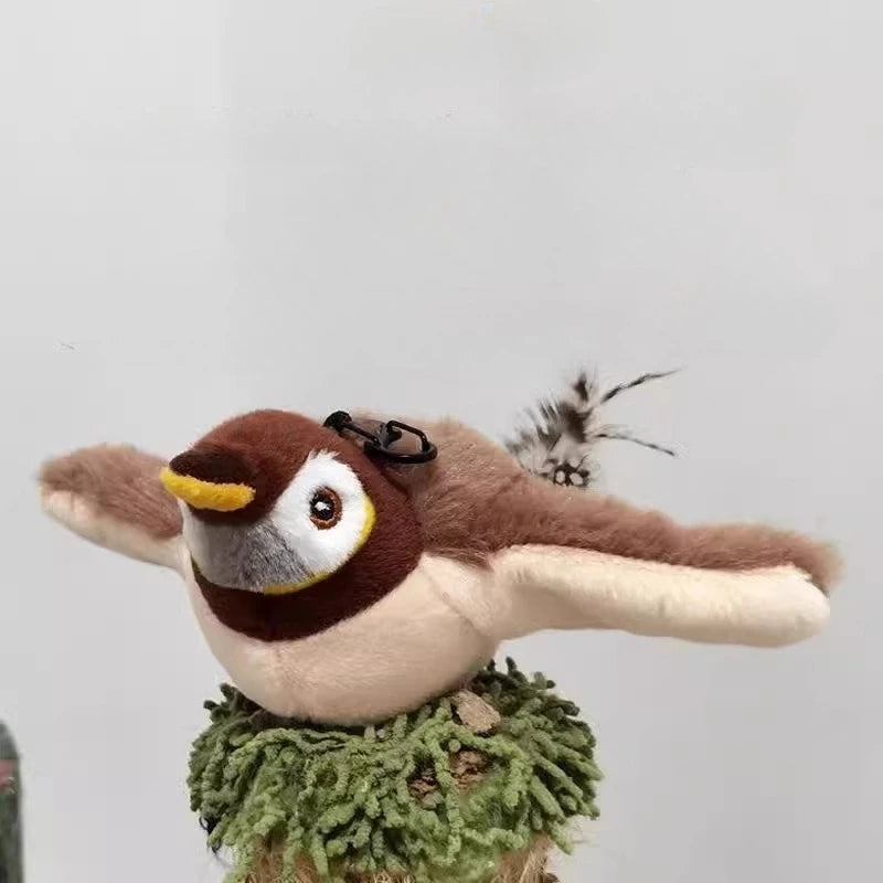 Interactive Rechargeable Electric Bird Feather Cat Toy - Squeaky Plush Teaser for Kittens, Bite Resistant & Fun!